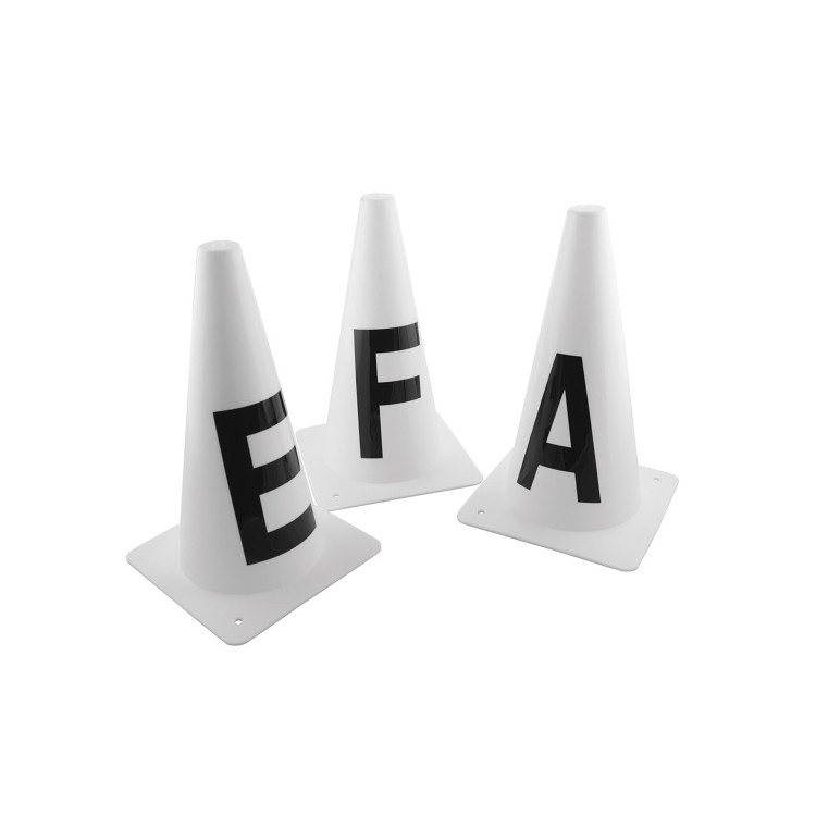 Cones de treino 4 letras RSVP Umbria Equitazione Cones de treino 4 letras RSVP Umbria Equitazione