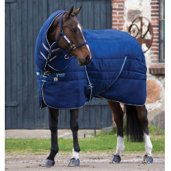 Cobertura de box Horseware Rambo Plus Rug Vari-Layer 450g Marinho / marinho / branco Azul-marinho