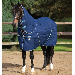 Cobertura de box Horseware Rambo Plus Rug Vari-Layer 450g Marinho / marinho / branco Azul-marinho