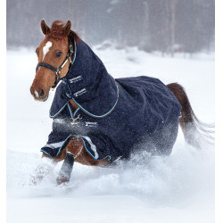 Capa de exterior Horseware Rambo Duo 100g + forro 300g Marinho / azul céu Capa de exterior Horseware Rambo Duo 100g + forro 300g Marinho / azul céu