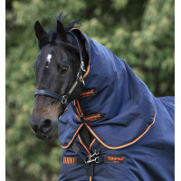 Cobre-pescoço Horseware 0g para manta Rambo Original Azul-marinho / laranja
