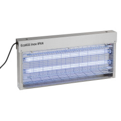Mata-moscas elétrico inox ECOKILL IPX4 azul