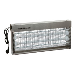 Mata-moscas elétrico inox ECOKILL IPX4 azul