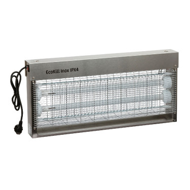Mata-moscas elétrico inox ECOKILL IPX4 azul