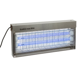 Mata-moscas elétrico inox ECOKILL IPX4 azul