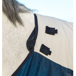 Capa de exterior Horseware Rambo® Summer 0g com disco e forro de 100g Marinho / cinza Azul