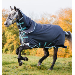 Capa Horseware Amigo® Bravo 12 Plus 250g 1200D Marinho / aqua Azul
