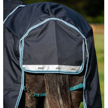Capa Horseware Amigo® Bravo 12 Plus 250g 1200D Marinho / aqua Azul