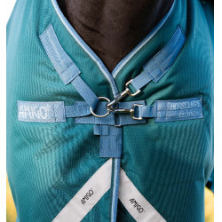 Capa Horseware Amigo® Bravo 12 Plus 400g 1200D Verde / turquesa Capa Horseware Amigo® Bravo 12 Plus 400g 1200D Verde / turquesa