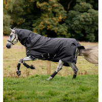 Capa Horseware Amigo Super Bravo Plus 250g Preto / preto / branco Capa Horseware Amigo Super Bravo Plus 250g Preto / preto / branco