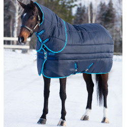 Cobertura Horseware Amigo Insulator Plus Super 550g 420D Marinho/ azul elétrico