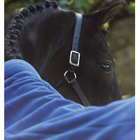 Manta secante Horseware Rambo Cosy em lã polar Marinho / bege / azul Manta secante Horseware Rambo Cosy em lã polar Marinho / bege / azul