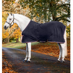 Manta polar Horseware em relevo Jersey Estampado HW azul-marinho Manta polar Horseware em relevo Jersey Estampado HW azul-marinho