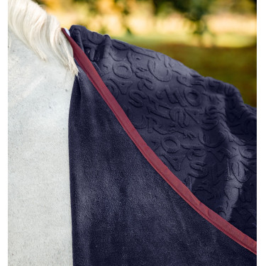 Manta polar Horseware em relevo Jersey Estampado HW azul-marinho Manta polar Horseware em relevo Jersey Estampado HW azul-marinho