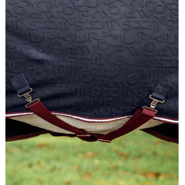 Manta polar Horseware em relevo Jersey Estampado HW azul-marinho Manta polar Horseware em relevo Jersey Estampado HW azul-marinho