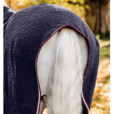 Manta polar Horseware em relevo Jersey Estampado HW azul-marinho Manta polar Horseware em relevo Jersey Estampado HW azul-marinho