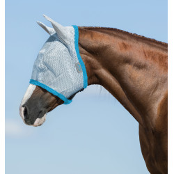 Máscara anti-moscas Horseware Amigo Azul claro / azul elétrico Máscara anti-moscas Horseware Amigo Azul claro / azul elétrico