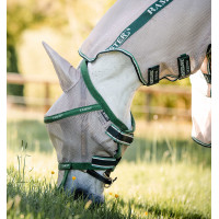 Máscara anti-moscas Horseware Rambo Plus Bege / verde