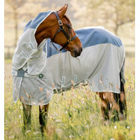 Capa anti-moscas Horseware Amigo AmECO Combi 0g Verde-azulado / cinza Capa anti-moscas Horseware Amigo AmECO Combi 0g Verde-azulado / cinza