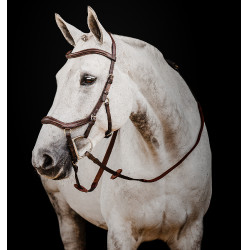 Bridão Horseware Micklem 2 Deluxe Competition Havana escuro Castanho Bridão Horseware Micklem 2 Deluxe Competition Havana escuro Castanho