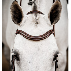 Bridão Horseware Micklem 2 Deluxe Competition Havana escuro Castanho Bridão Horseware Micklem 2 Deluxe Competition Havana escuro Castanho