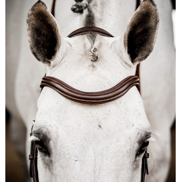 Bridão Horseware Micklem 2 Deluxe Competition Havana escuro Castanho Bridão Horseware Micklem 2 Deluxe Competition Havana escuro Castanho