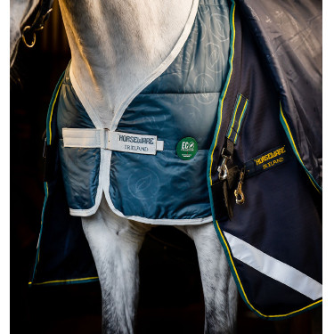 Capa Horseware Rambo Duo Force 2.0 100 g com liners de 100 e 300 g Azul-marinho / azul-petróleo Capa Horseware Rambo Duo Force 2.0 100 g com liners de 100 e 300 g Azul-marinho / azul-petróleo