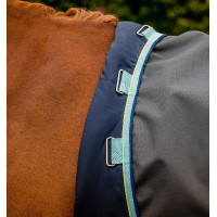 Capa Horseware Amigo Hero Ripstop Turnout forrada com polar 50g Cinza shadow / haze / marine