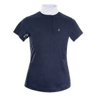 Polo de manga curta Blaire Horze Crescendo feminino Azul escuro Polo de manga curta Blaire Horze Crescendo feminino Azul escuro