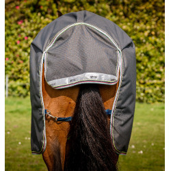 Capa Horseware Amigo® Bravo 12 Plus 250g 1200D Cinza shadow / marinho / lima Cinzento