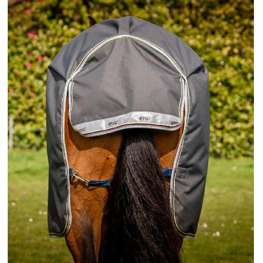 Capa Horseware Amigo® Bravo 12 Plus 250g 1200D Cinza shadow / marinho / lima Capa Horseware Amigo® Bravo 12 Plus 250g 1200D Cinza shadow / marinho / lima
