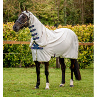 Capa integral Horseware Amigo Ripstop Hoody 0g Branco giz / marinho / rosa