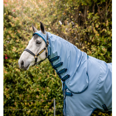 Capa integral Horseware Amigo Ripstop Hoody 0g Azul céu / marinho / azul elétrico Capa integral Horseware Amigo Ripstop Hoody 0g Azul céu / marinho / azul elétrico