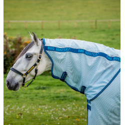 Couverture anti-mouches Horseware Amigo Bug Buster Bleu azure / marine / bleu électrique