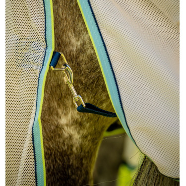 Capa anti-moscas Horseware Amigo Bug Buster Giz branco / marinho / neblina Capa anti-moscas Horseware Amigo Bug Buster Giz branco / marinho / neblina