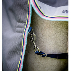 Capa Horseware Amigo Bravo 12 Original 100g Cinza shadow / marinho / lima Cinzento