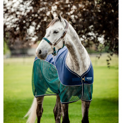 Camisa secante Horseware Signature Sport Cooler Marinho / verde caçador Multicolor Camisa secante Horseware Signature Sport Cooler Marinho / verde caçador Multicolor