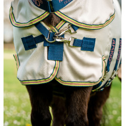 Capa Horseware com pescoço resistente a rasgos Amigo para mini Giz / marinho / rosa Branco Capa Horseware com pescoço resistente a rasgos Amigo para mini Giz / marinho / rosa Branco