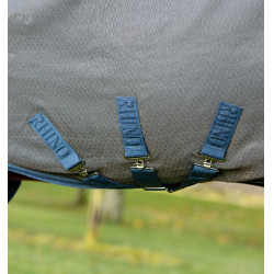 Capa Horseware Rhino HexStop Plus Turnout 0g Cinza / índigo / marinho Cinzento