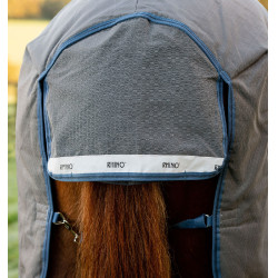 Capa Horseware Rhino HexStop Plus Turnout 0g Cinza / índigo / marinho Cinzento Capa Horseware Rhino HexStop Plus Turnout 0g Cinza / índigo / marinho Cinzento