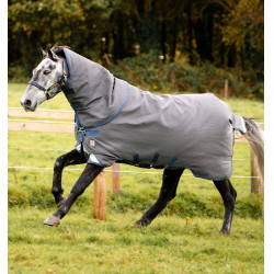 Capa Horseware Rhino HexStop Plus Turnout 0g Cinza / índigo / marinho Cinzento