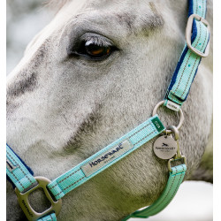 Cabeçada Especial para Pastagem Horseware® Fieldsafe Névoa azul