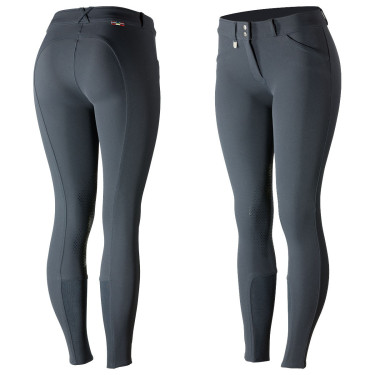 Calça Horze Grand Prix com grip de silicone para mulher Azul escuro