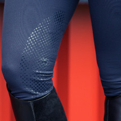 Calça Horze Grand Prix com grip de silicone para mulher Azul escuro