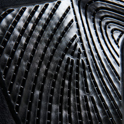 Amortecedor MF DS SW-3DS em camurça com aderência dupla face plana Acavallo Preto