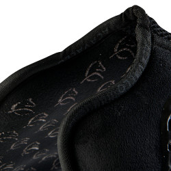 Amortecedor MF DS SW-3DS em camurça com aderência dupla face plana Acavallo Preto