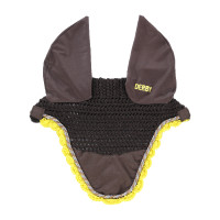 Touca para cavalos Derby em algodão Castanho / multicolorido / amarelo