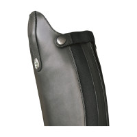 Botas de equitação Derby com atacadores e fecho traseiro Preto