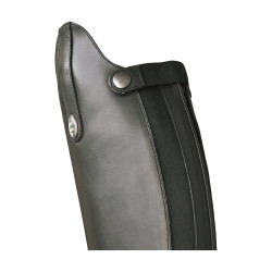 Botas de equitação Derby com atacadores e fecho traseiro Preto