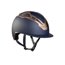 Capacete Suomy Apex Chrome Azul Fosco Ouro Rosa
